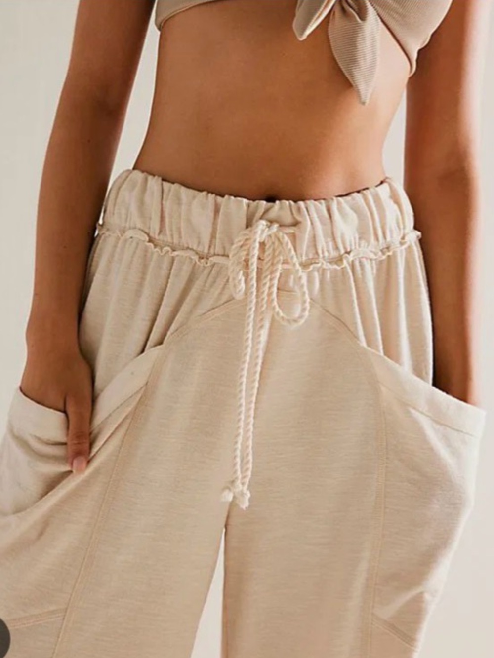 Free People Free-est Exposed Seam, Wide Leg Pants